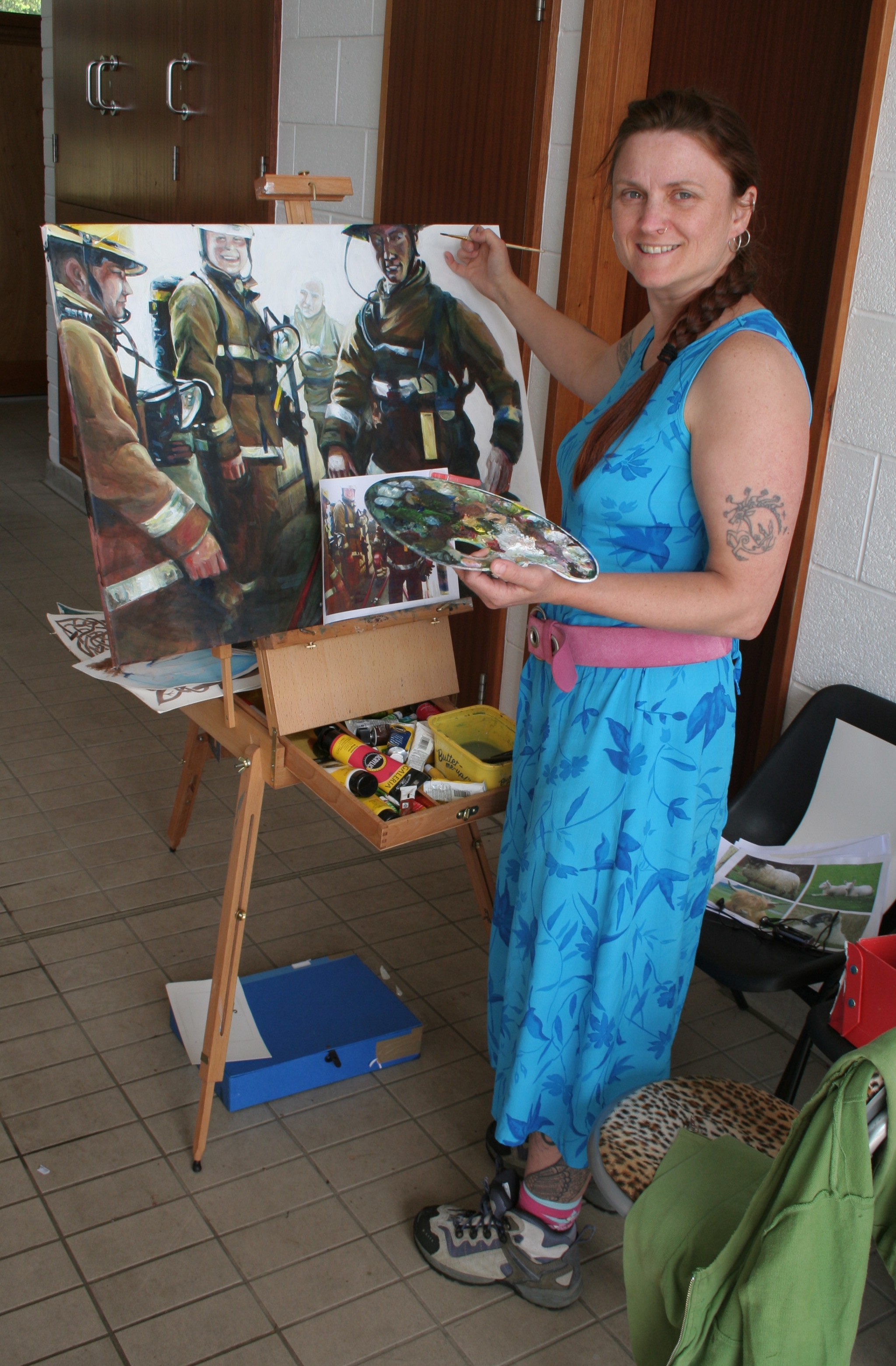 Vicky painting