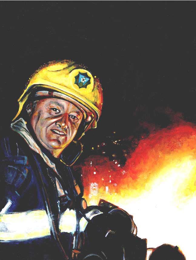 portrait of a fireman